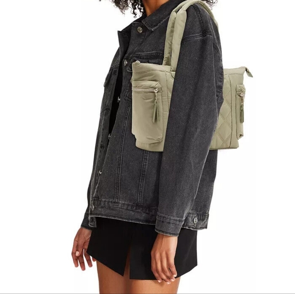 Steve Madden Londyn Quilted Tote in Sage - Picture 5 of 6